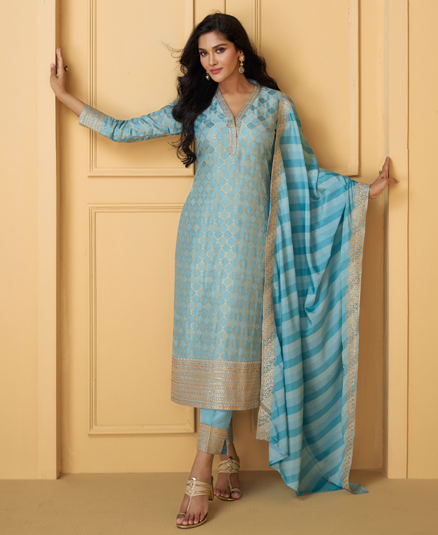 Trending Festival Wear Straight Suit For...