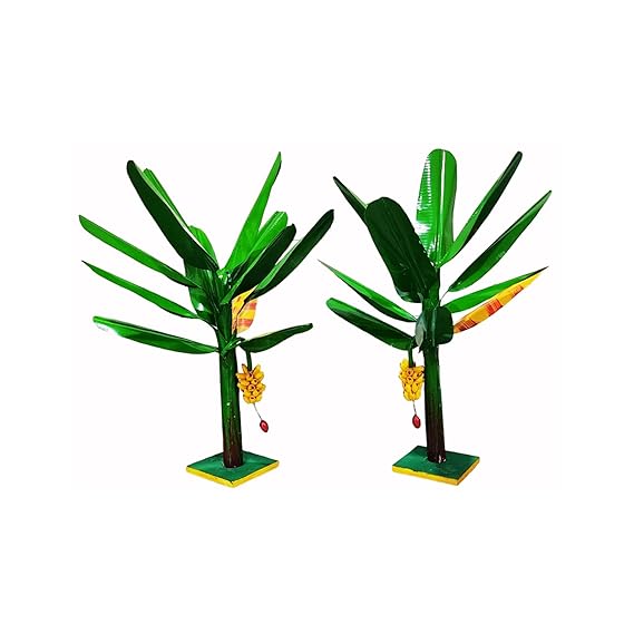 Artificial Banana Tree for Pooja - Metal...