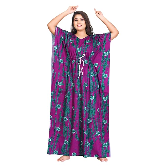 Fabimi Women's Large Size Cotton Kaftan...