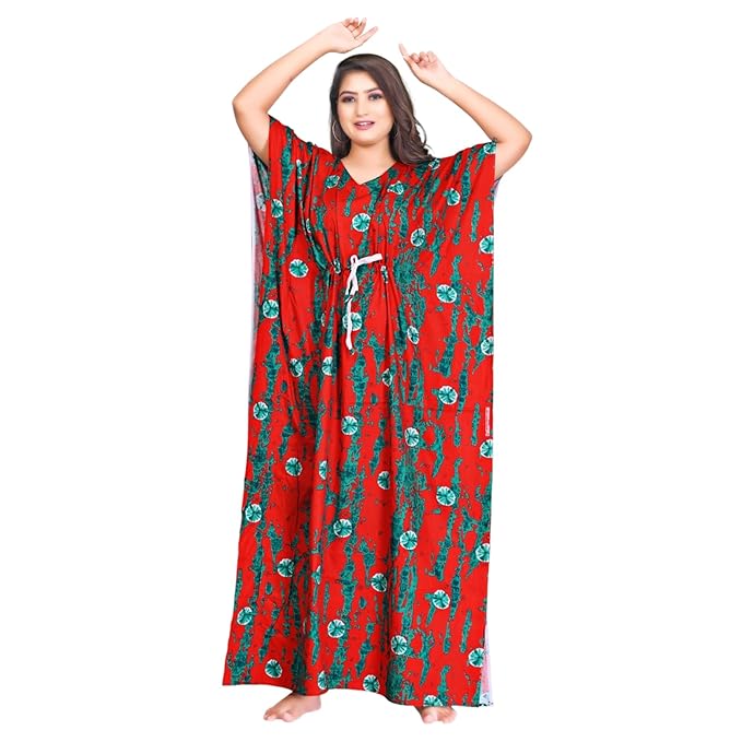 Fabimi Women's Large Size Cotton Kaftan...