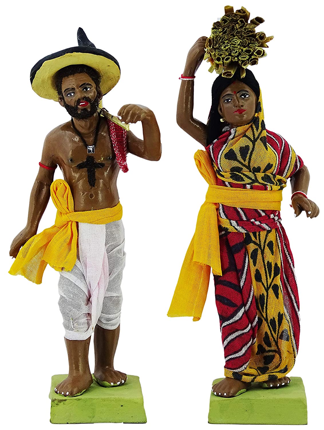 Indian Farmer Couple handicrafts dolls