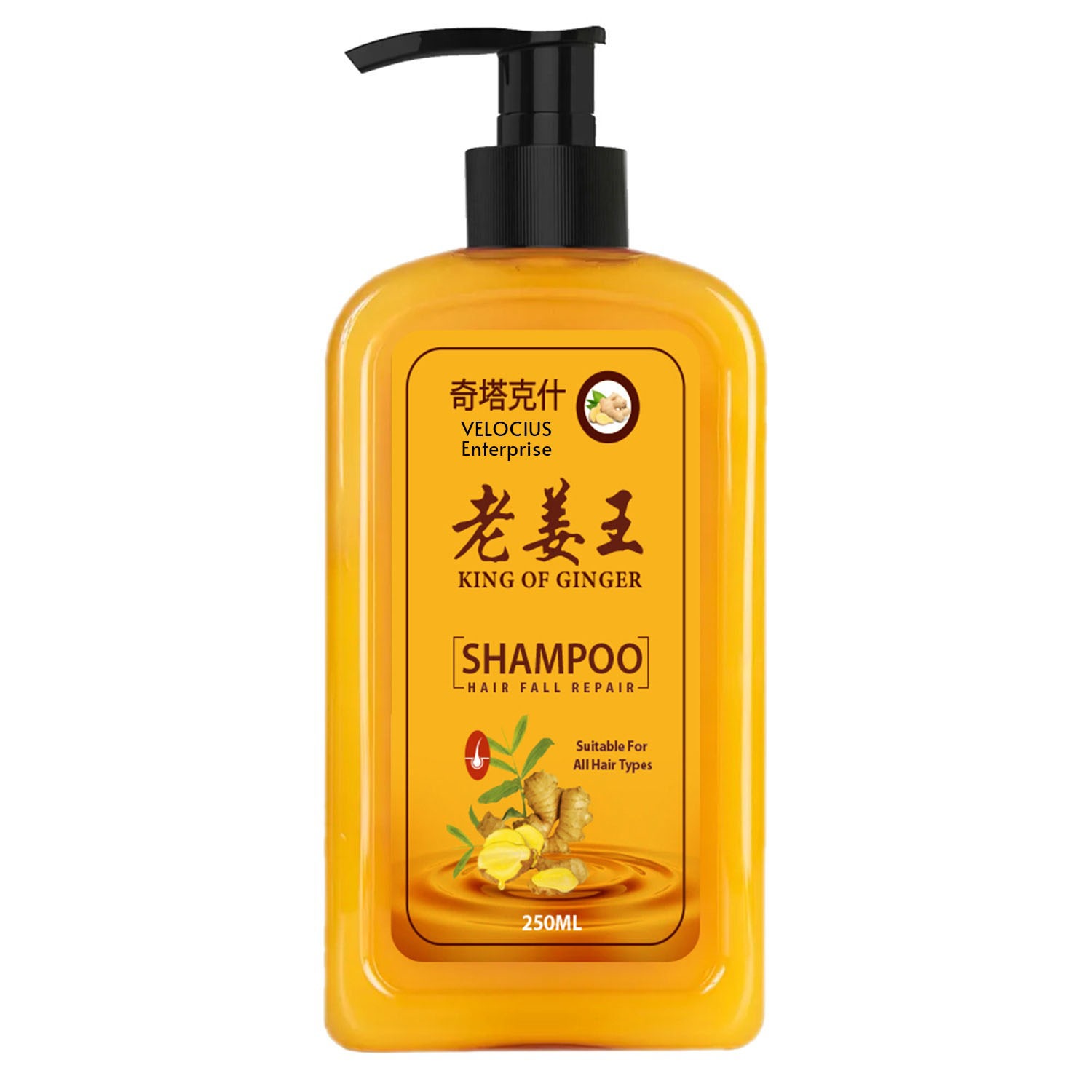 Herbal Ginger Hair Shampoo for Women & M...