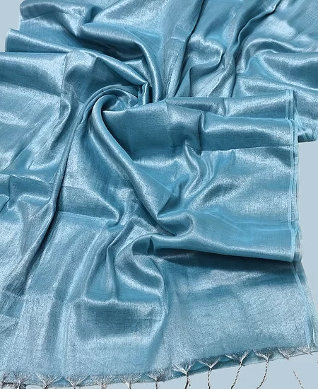 Tissue Cotton Saree – Elegant Comfort wi...