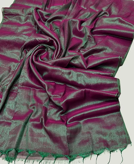 Tissue Cotton Saree – Elegant Comfort wi...