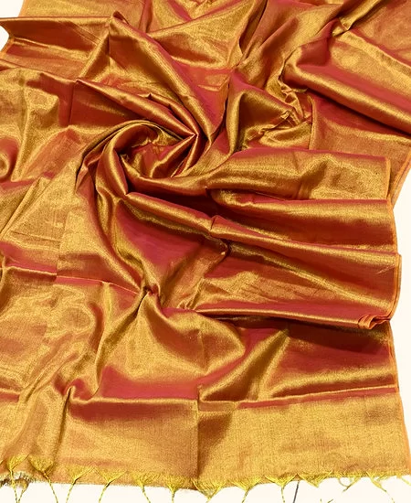 Tissue Cotton Saree – Elegant Comfort wi...