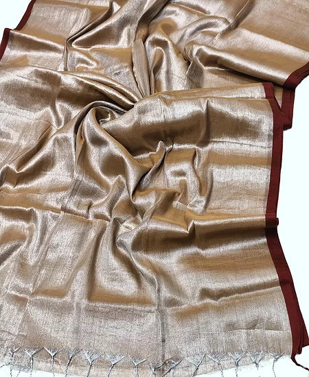 Tissue Cotton Saree – Elegant Comfort wi...