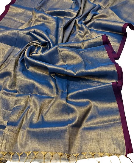 Tissue Cotton Saree – Elegant Comfort wi...