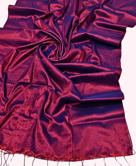 Tissue Cotton Saree – Elegant Comfort wi...