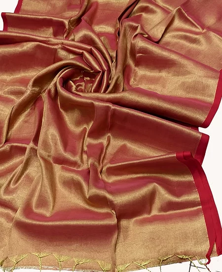 Tissue Cotton Saree – Elegant Comfort wi...