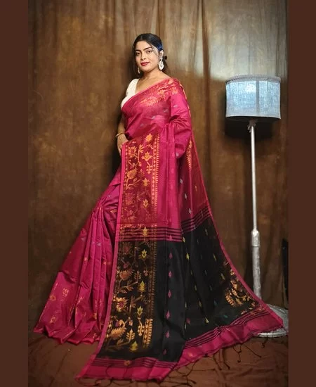 Handloom Cotton Silk Saree / Derpari Sty...