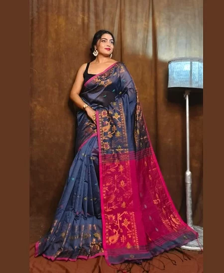 Handloom Cotton Silk Saree / Derpari Sty...