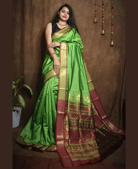 Bomkai Silk Saree – Traditional Elegance...