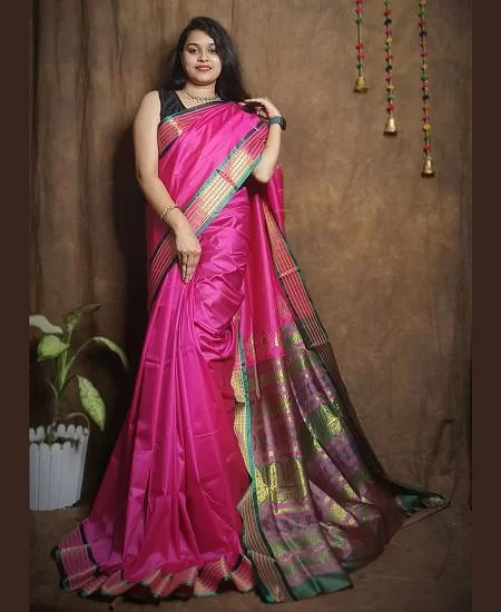 Bomkai Silk Saree – Traditional Elegance...