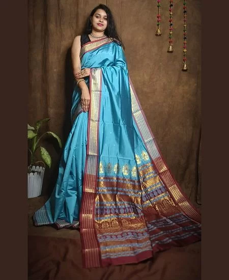 Bomkai Silk Saree – Traditional Elegance...