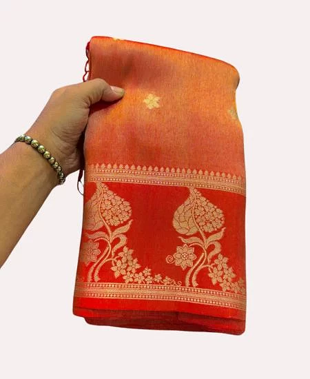 Premium Tissue Banarasi Saree – Regal Sh...