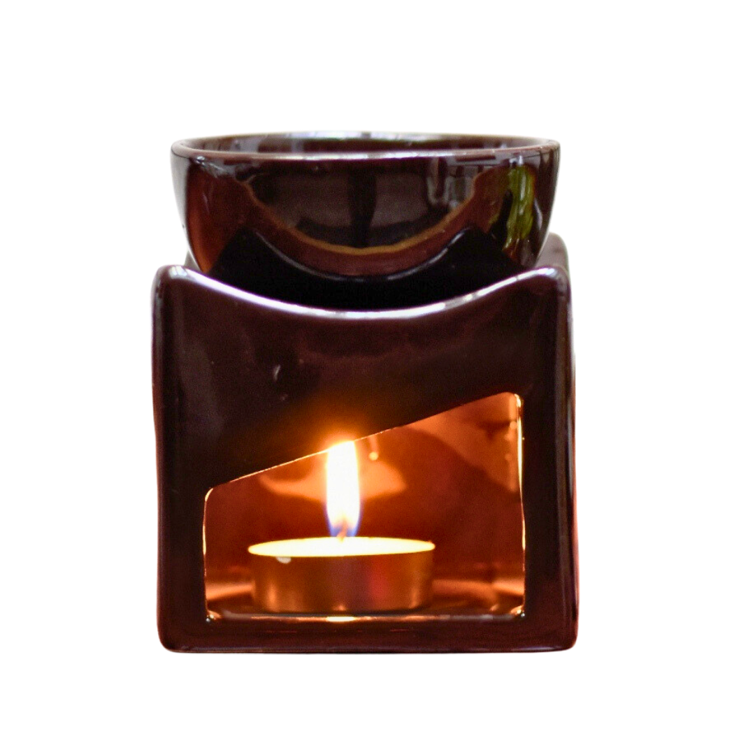 Elegant Deep Dish T-Light Diffuser- Brow...