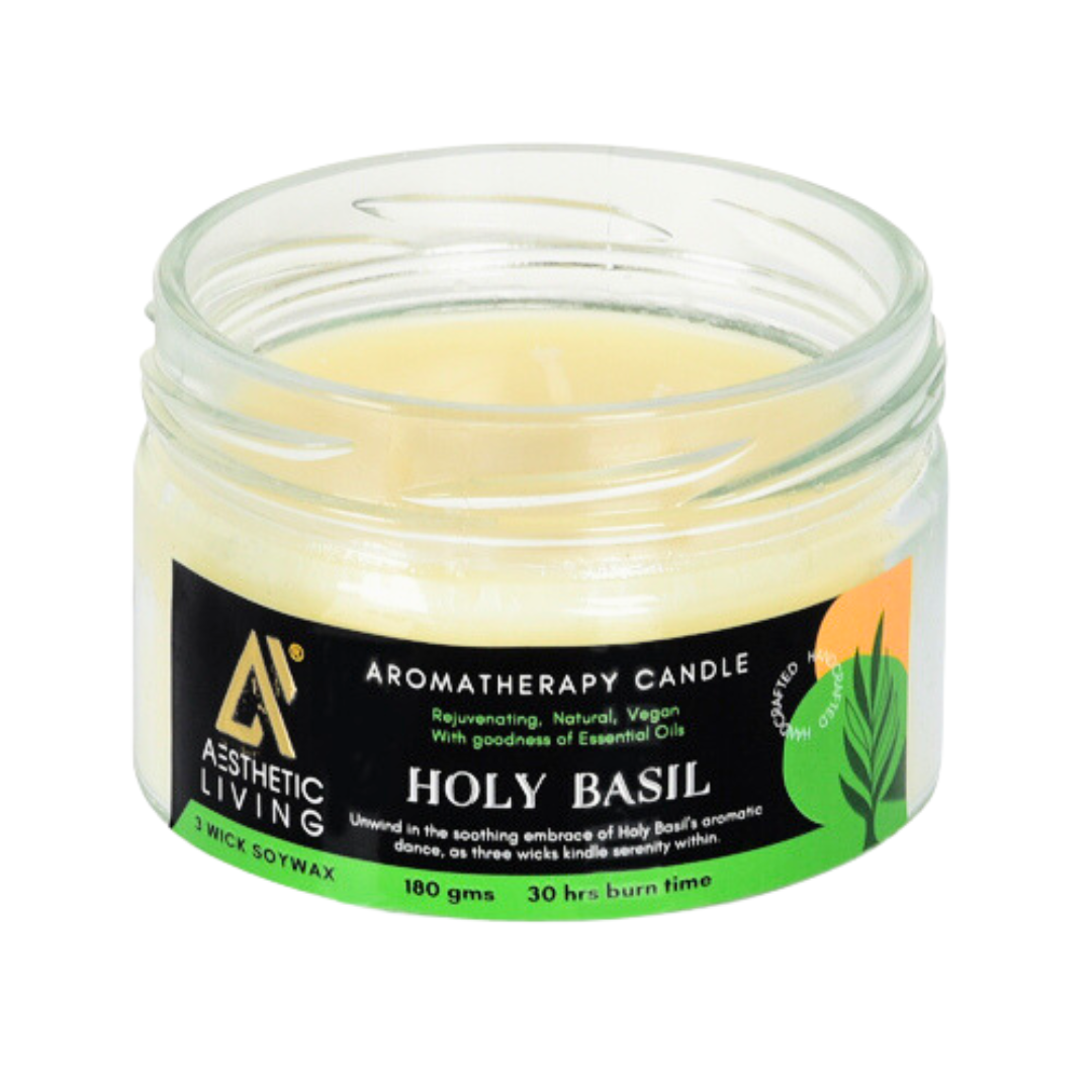 3- wick Holy Basil Candle- 180g