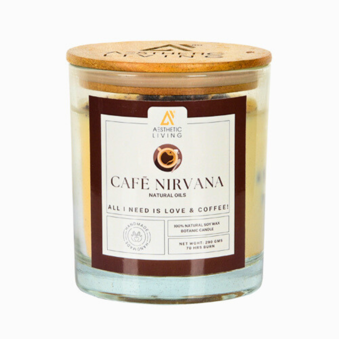 Café Nirvana Botanic Candle with Coffee...