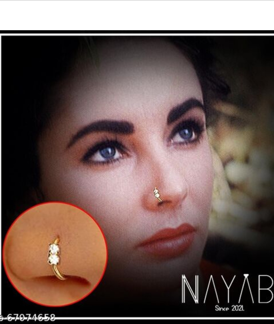 Diamond Nose Pin DOUBLE Diamond Nose pin...
