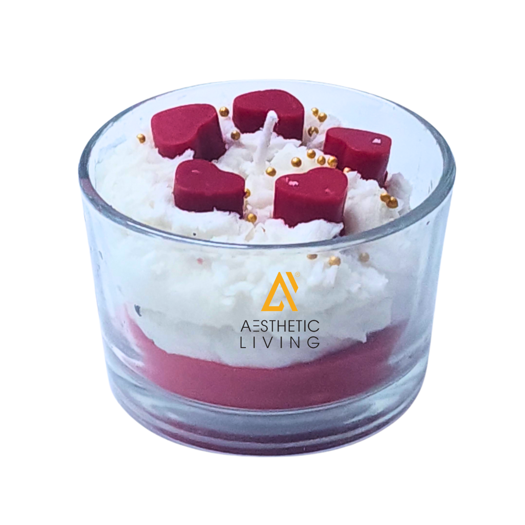 Blushing Hearts Valentine's Gift Candle-...