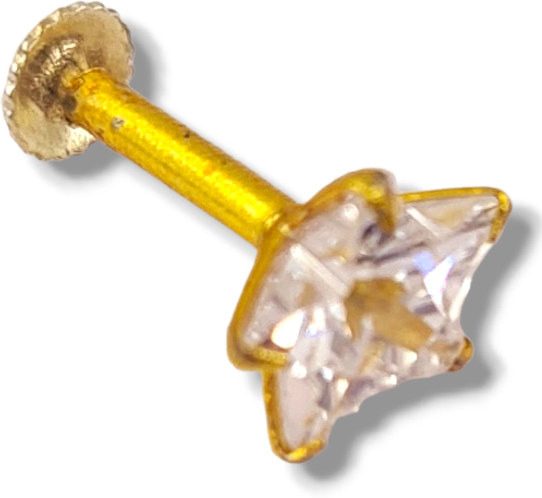 Designer Real Gold Looking White Star No...