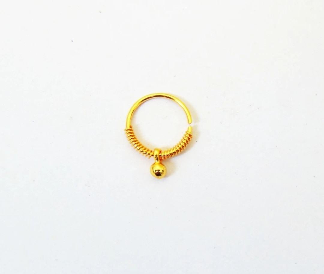 GIRLS Nose RING DOUBLE HAIF+LATKAN Diamo...