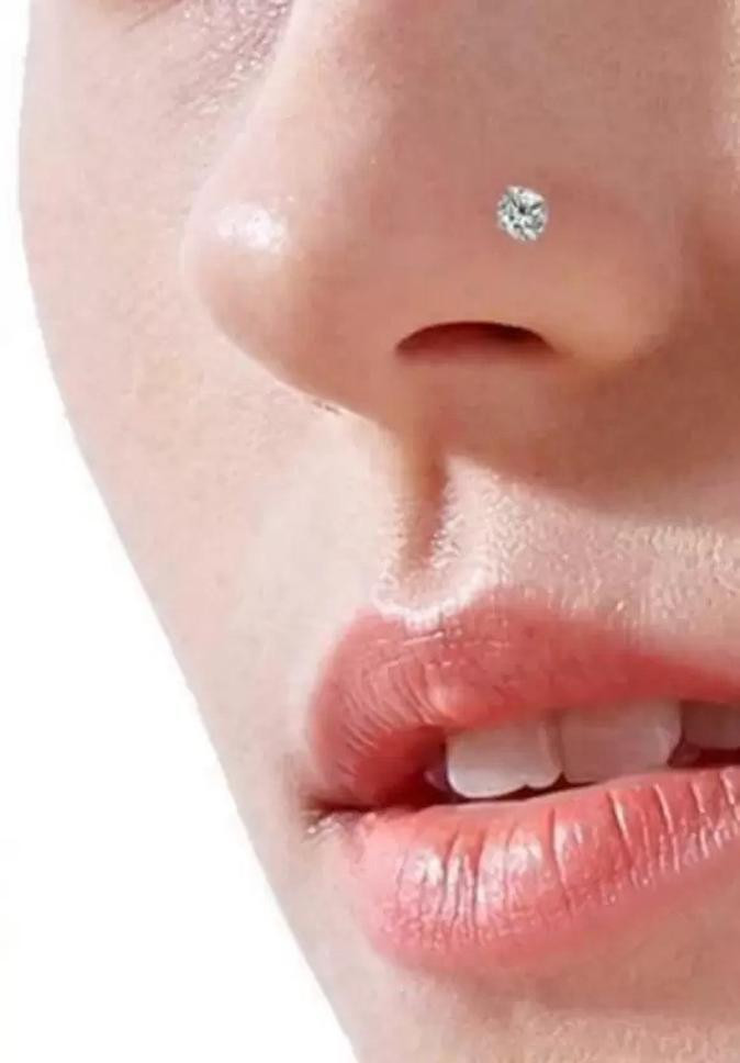 Beautiful Gold Plated Nose Pin Wedding N...
