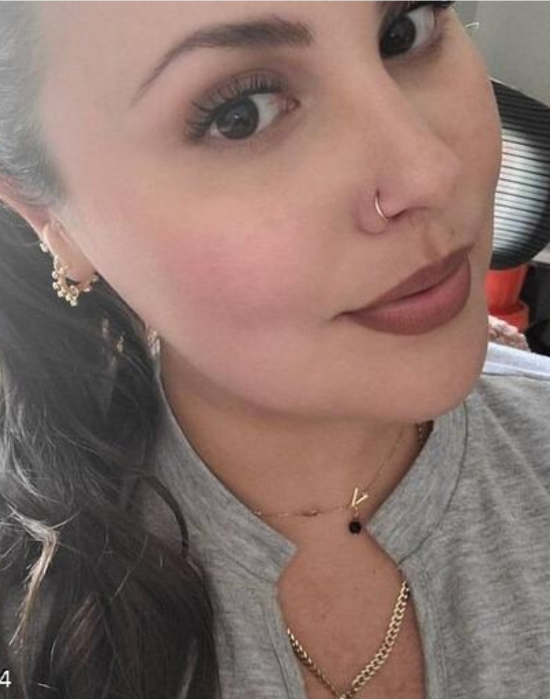 Beautiful Gold Plated Nose RING GOLD HEA...