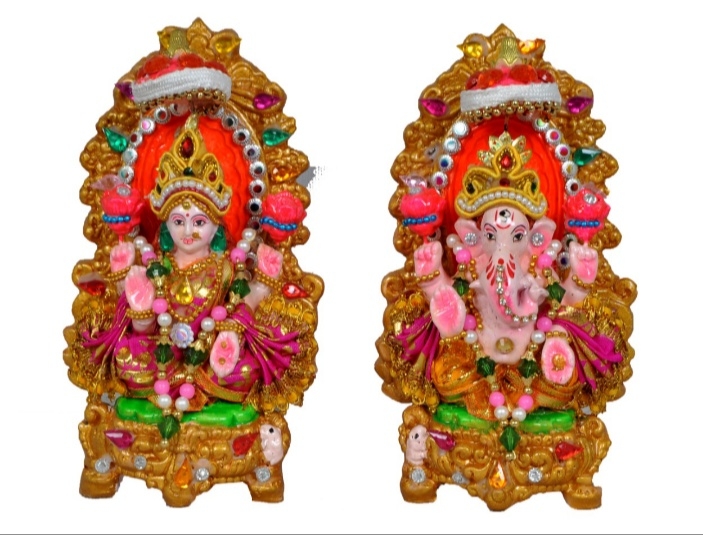 Laxmi Ganas Clay Handi Crafts Handicraft...