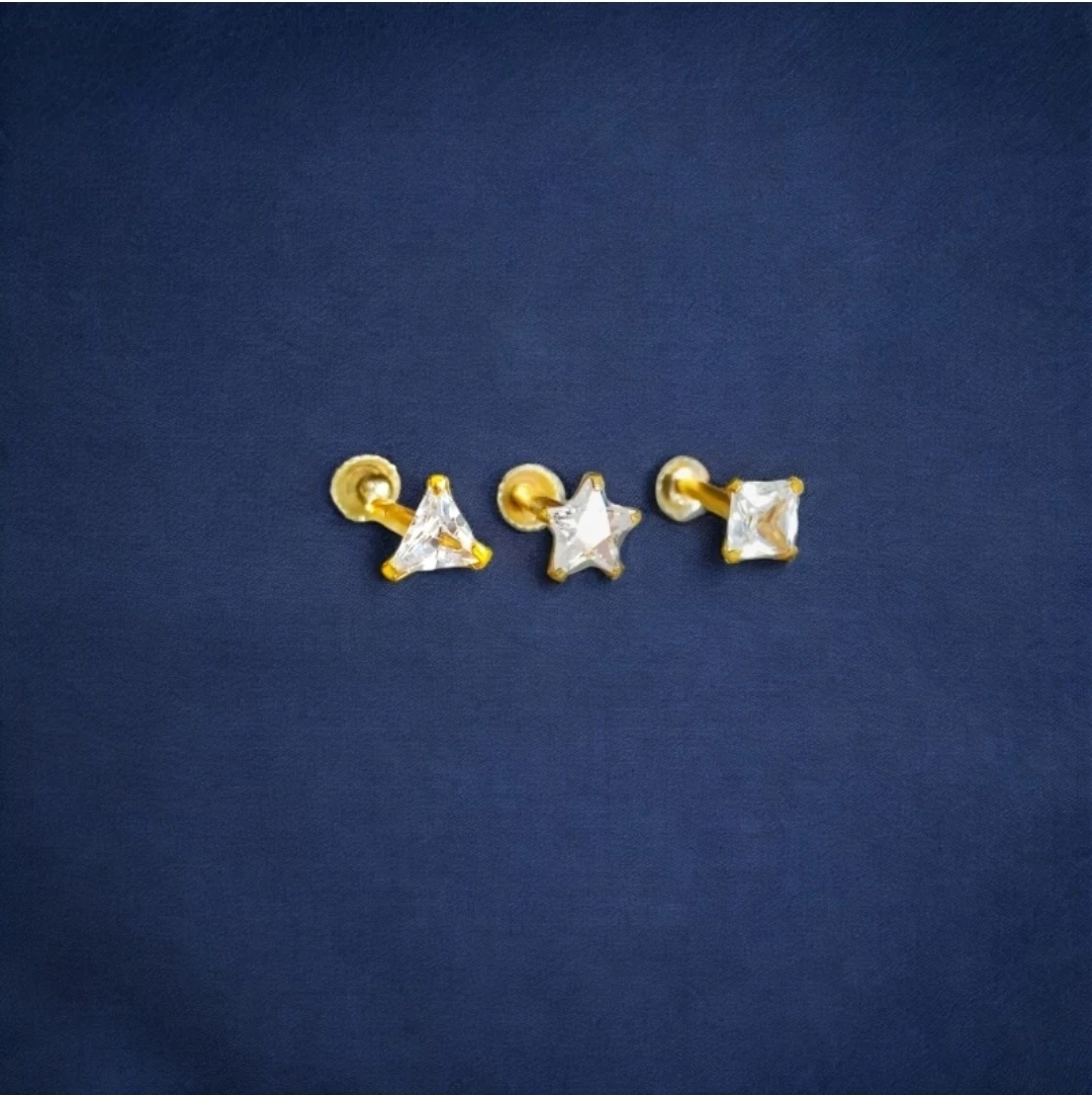 GIRLS Nose PIN Diamond Nose pin Star/Tik...