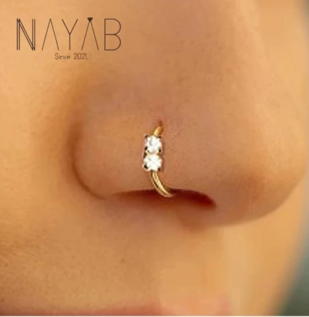 Two-Stone Nose Ring