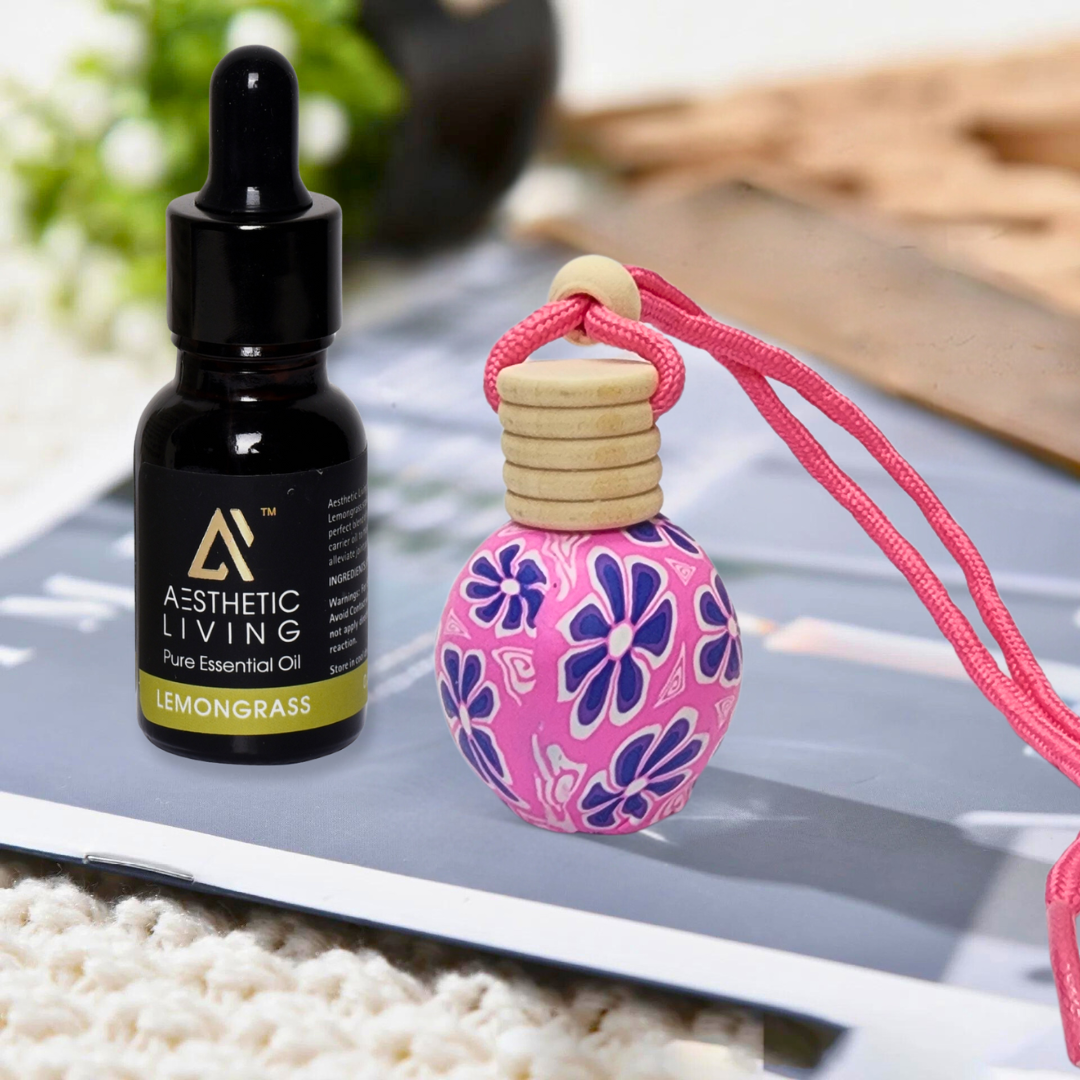 Aesthetic Living Floral Car Aromatizer/...