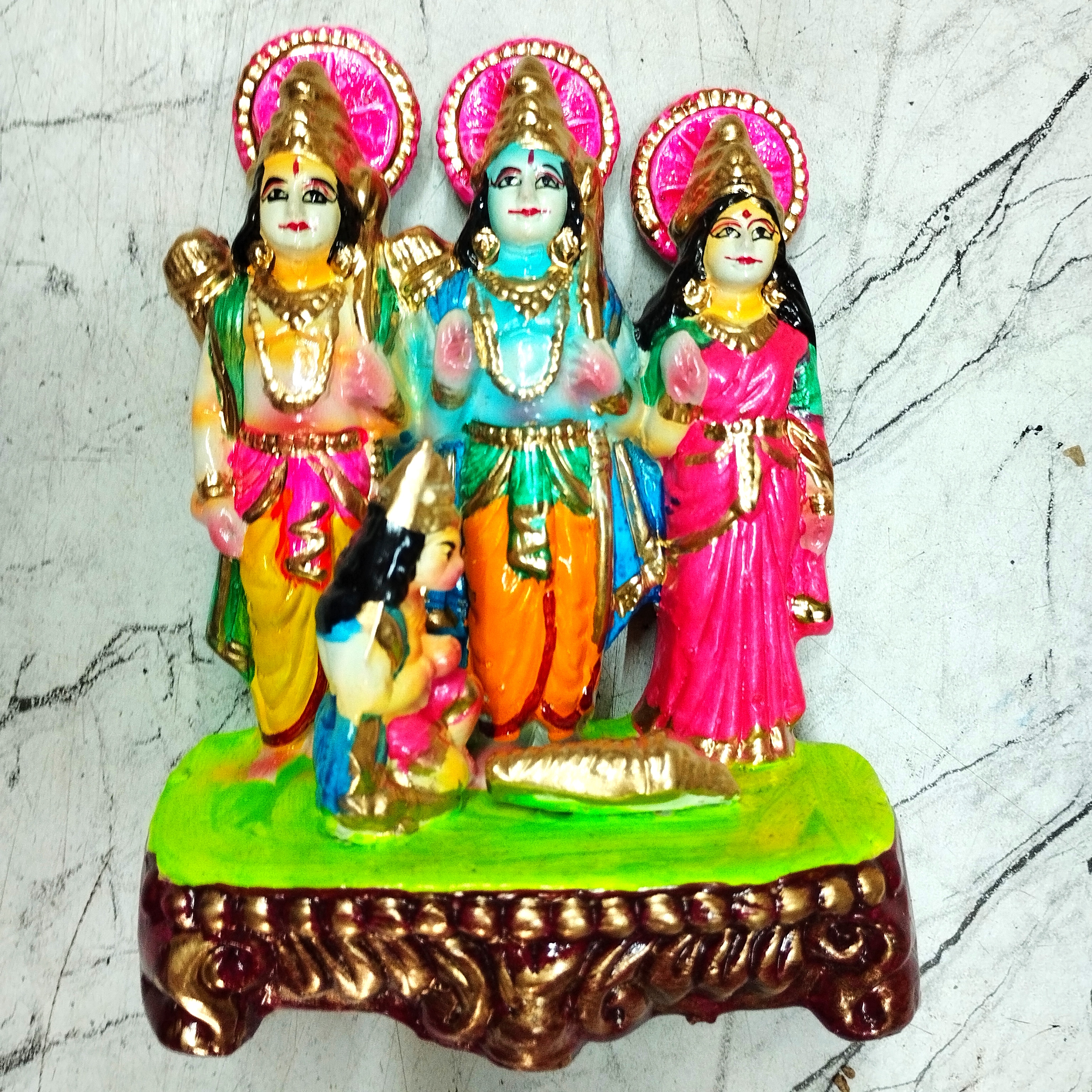 Clay Handicrafts Ram Laxman Sita Hanuman...
