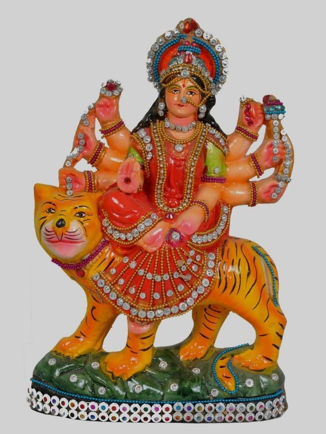 Sherawali Mata Clay Handicrafts Idols 35...