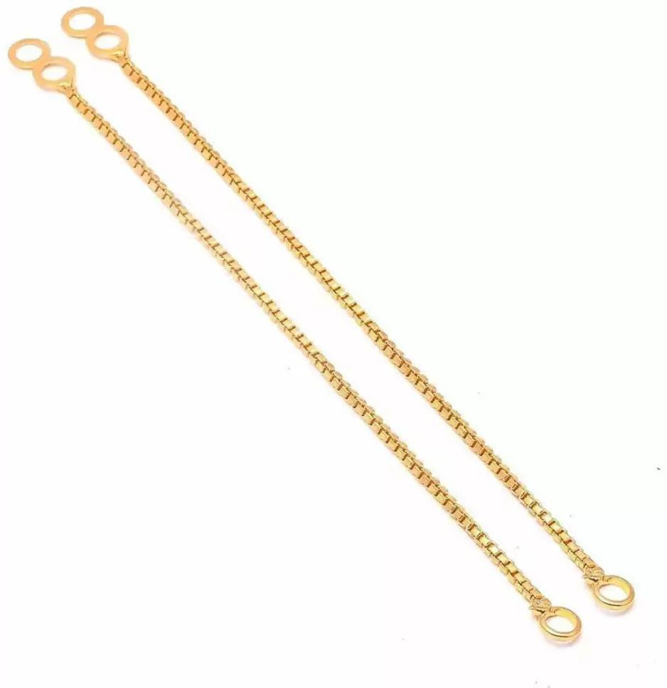 Single Layer Gold Plated Gold-Tone Hair...