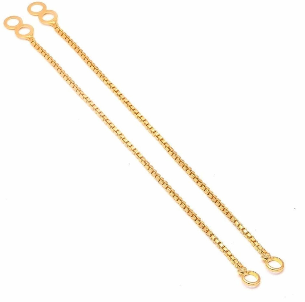 Single Layer Gold Plated Gold-Hair Kan C...