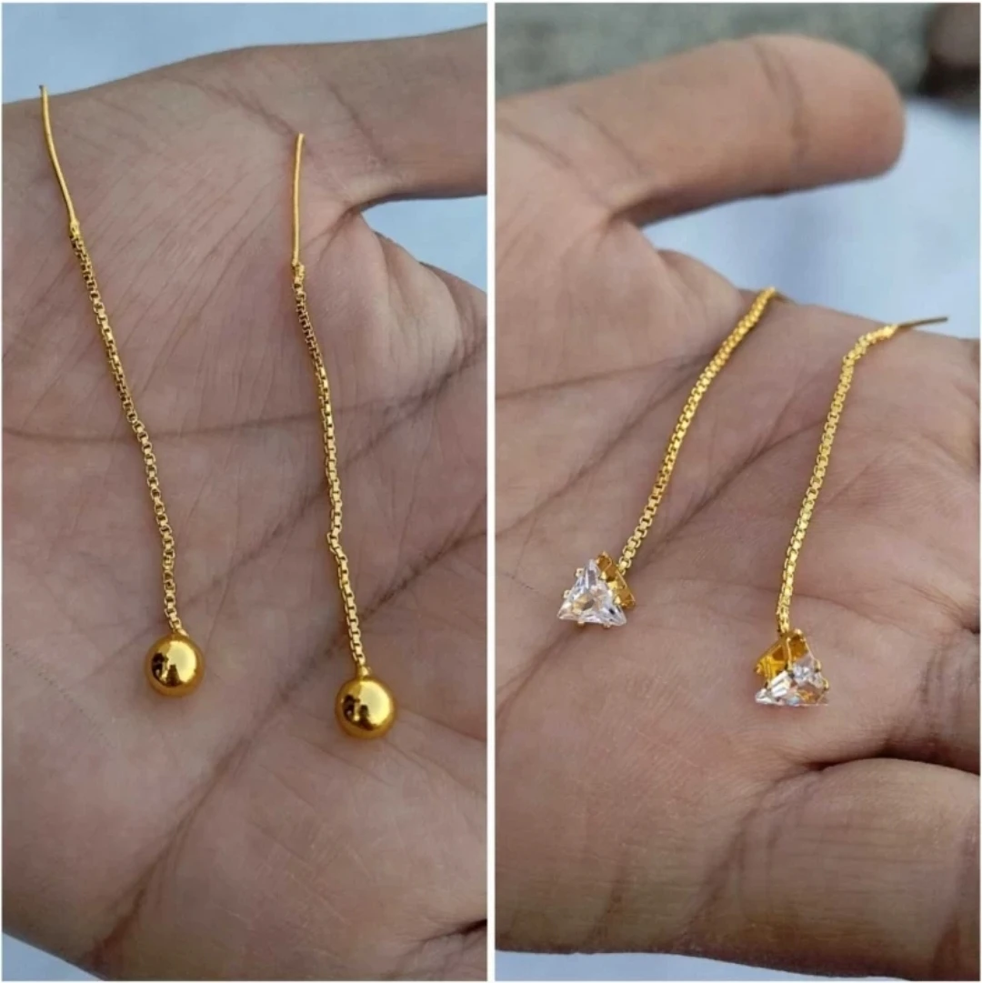 Pack Of 2 Gold Traditional Wear Sui Dhag...