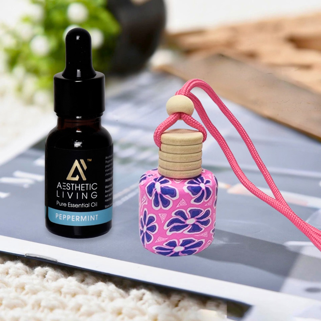 Aesthetic Living Floral Car Aromatizer/...