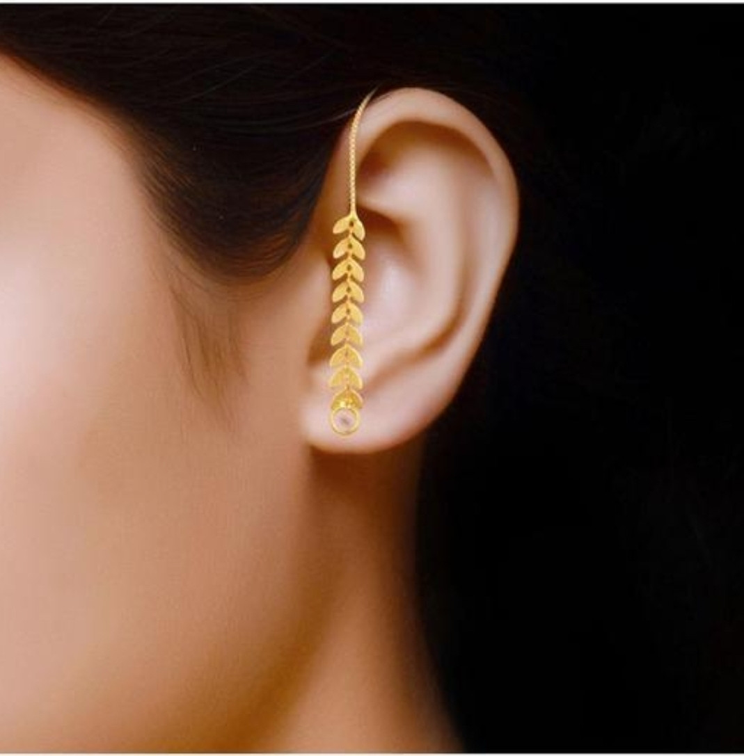 Ear chain (kanoti) gold plated women & g...
