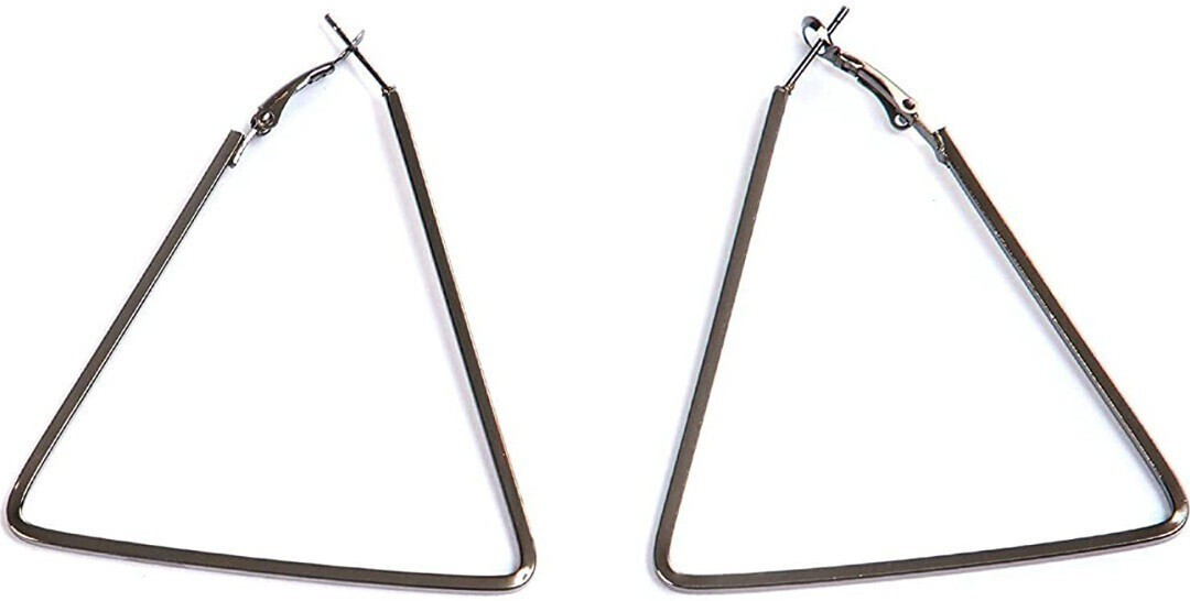 New Fancy Polished Alloy Big Triangle Ho...