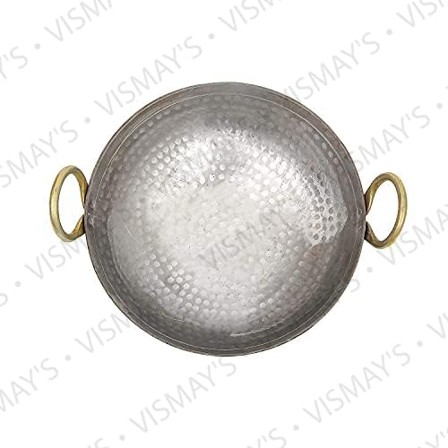 VISMAY'S Iron Kadhai 8 Liter 15 Inch Hea...
