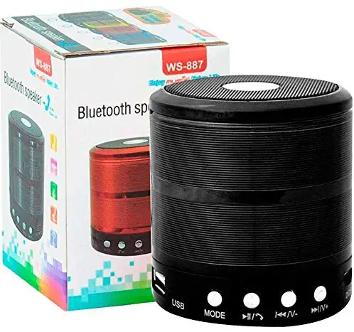 Multi-Function Portable Bluetooth Speaker with FM Radio, AUX, USB, TF Card Slot,...