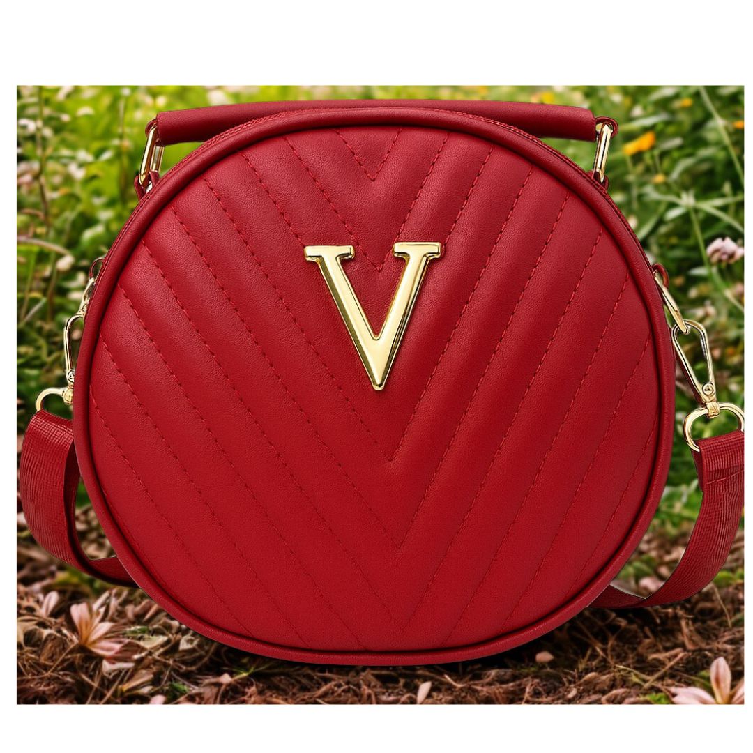 Trendy Sling Bag for Women Quilted Round...