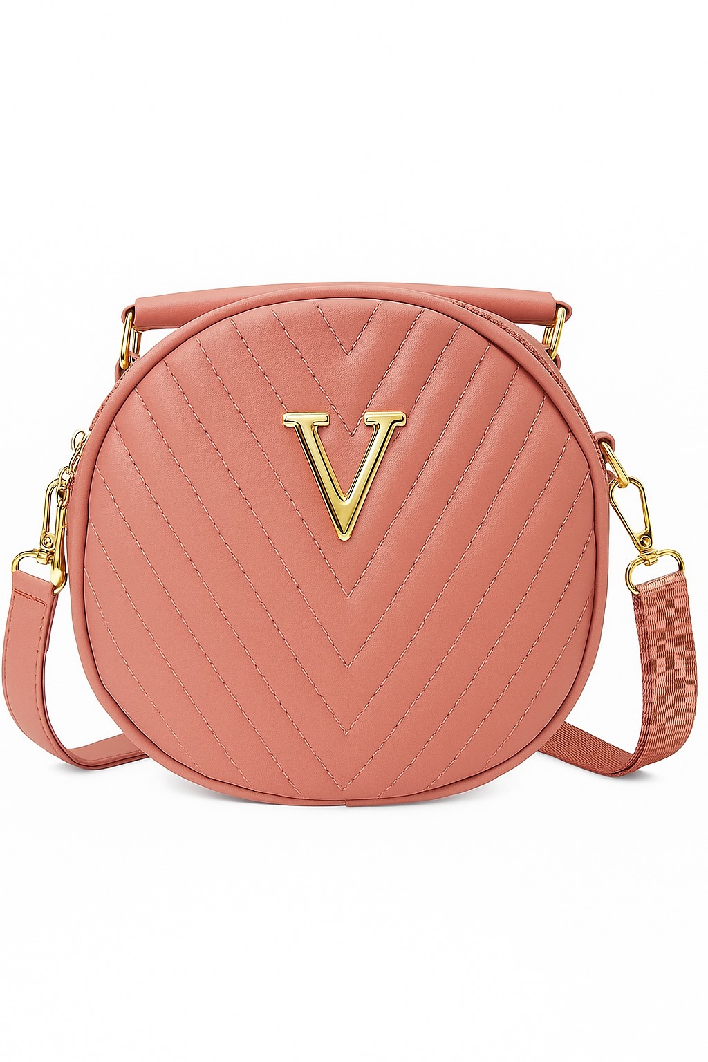 Trendy Sling Bag for Women Quilted Round...