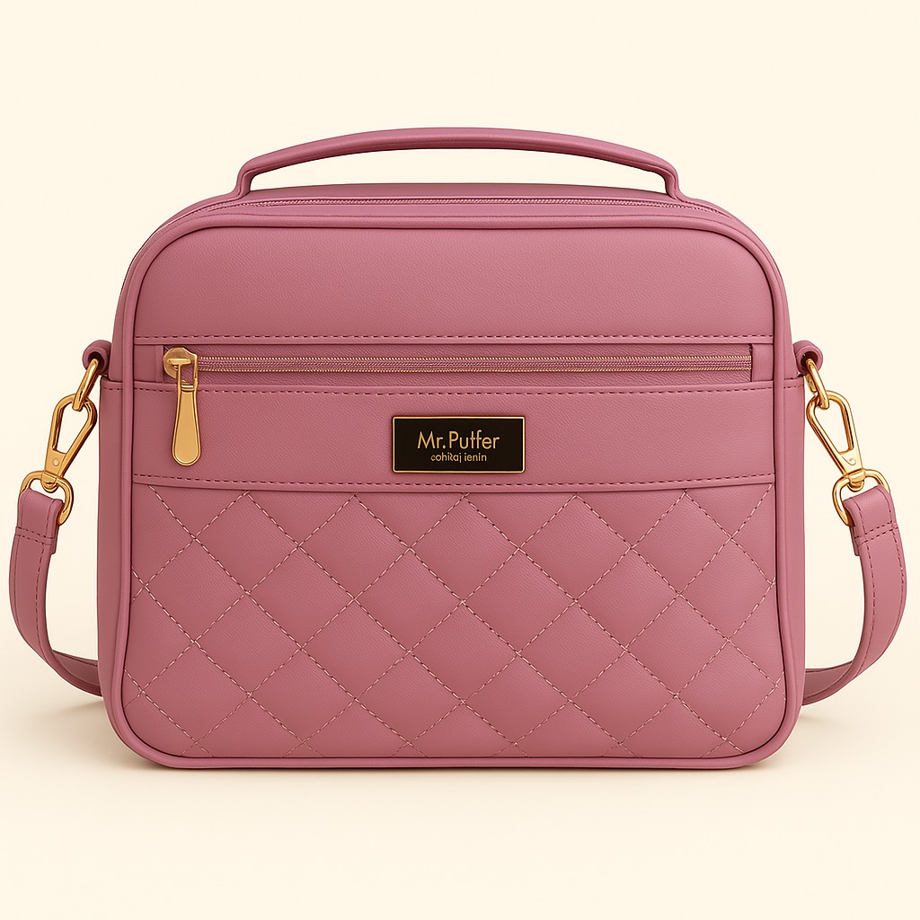 Stylish Quilted Sling Bag for Women & Gi...