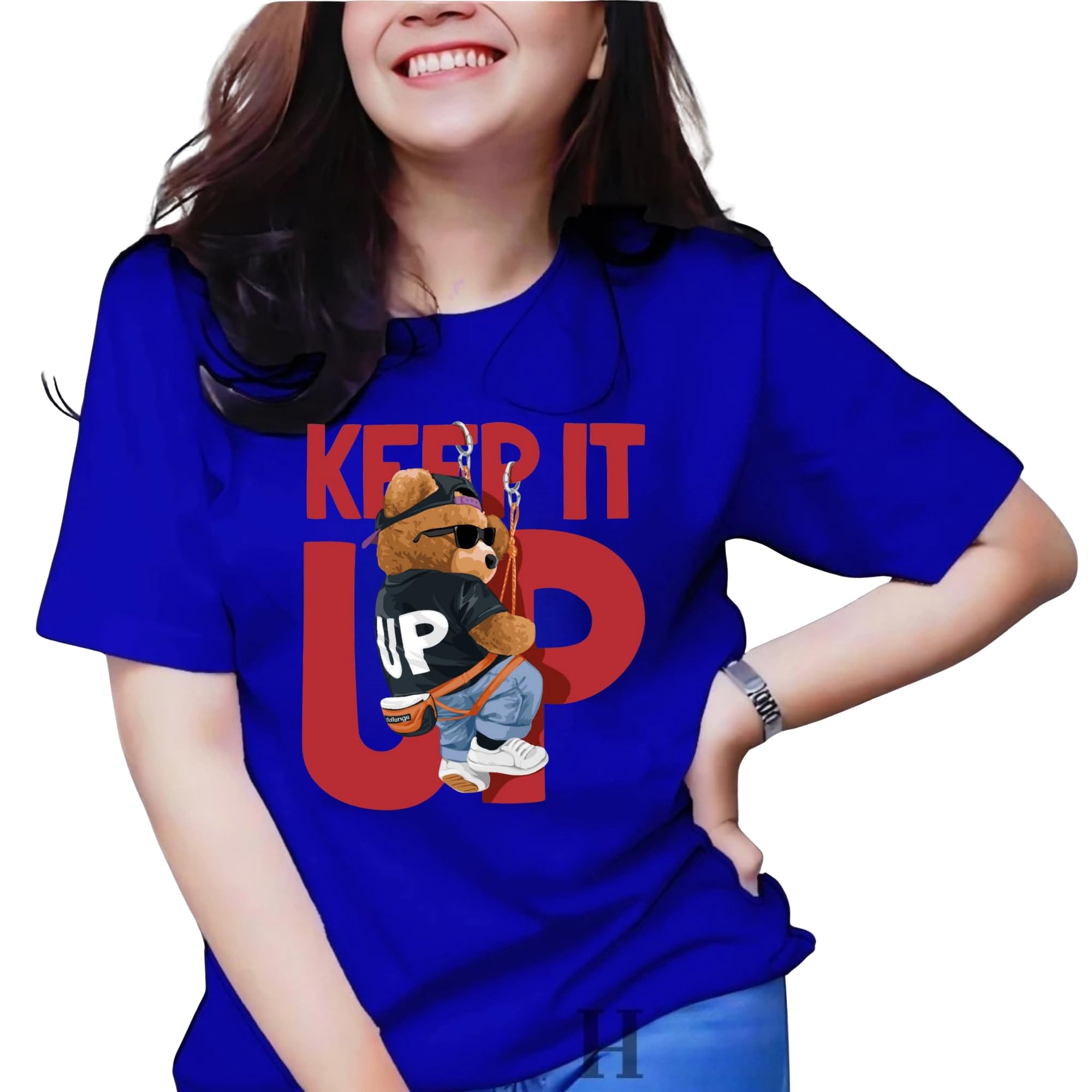 Womens Casual Cotton Round Neck Half Sho...