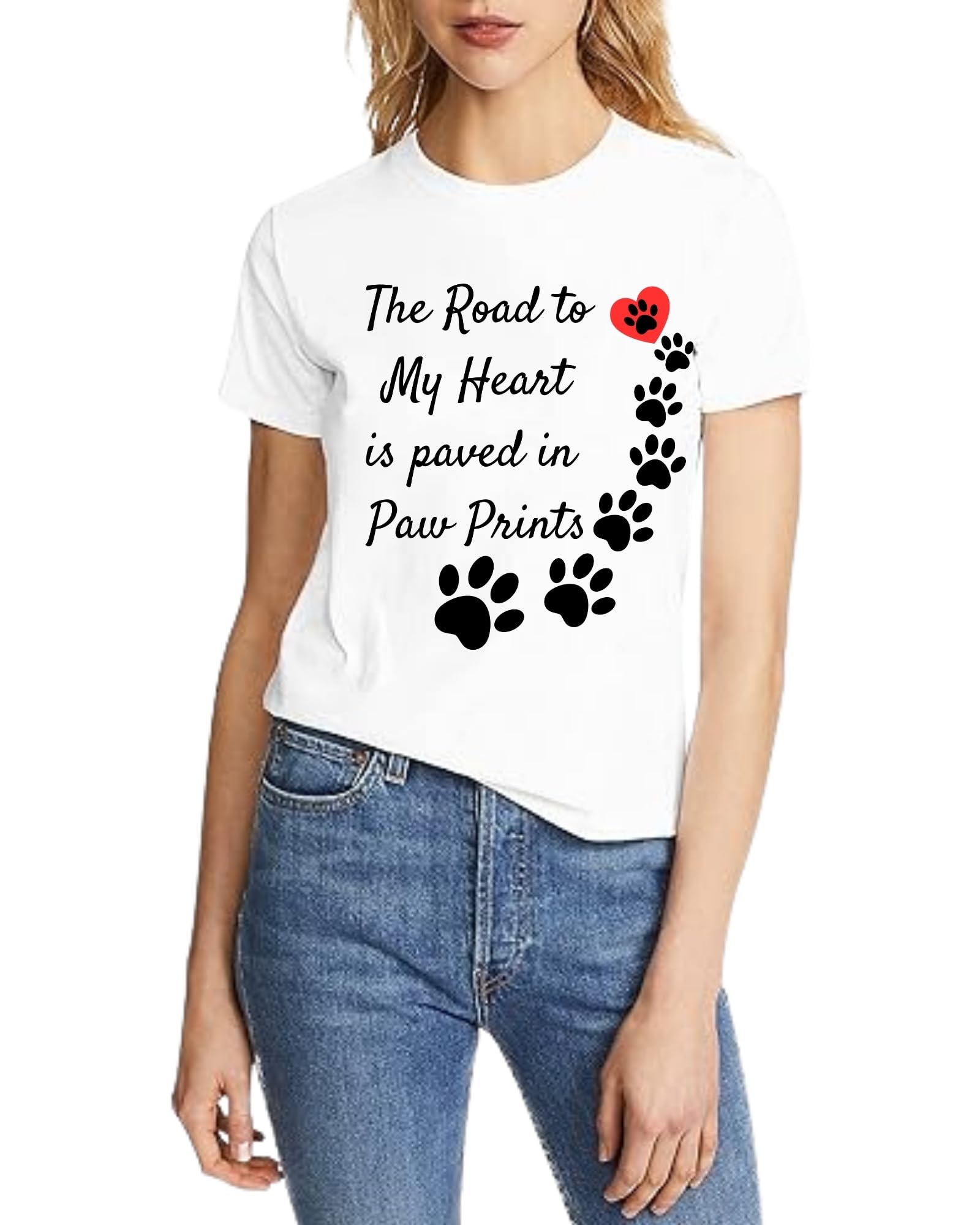 Pet Lover T-Shirt, The Road to My Heart...
