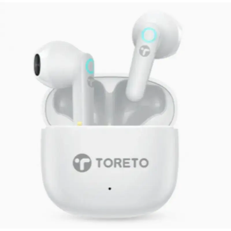 Toreto Air Glow Wireless Earbuds, HD Clear Sound, Ring Light, BT 5.3, Voice Assi...
