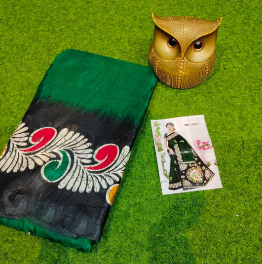 Elegant Semi Pure Silk Saree with Blouse...