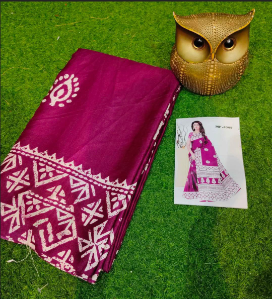 Semi Pure Silk Saree with Blouse Piece –...
